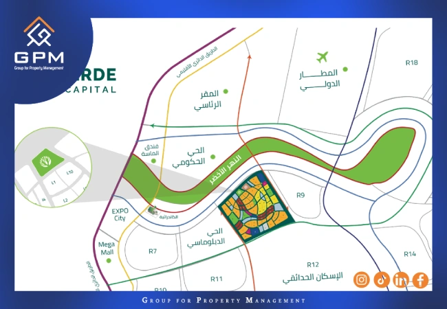 موقع-كمبوند-لافيردي-العاصمة-الإدارية-الجديدة