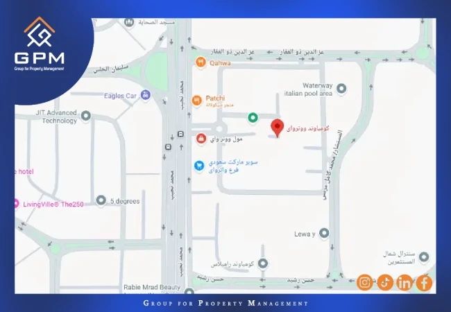 موقع-كمبوند-ووتر-واي-ايست-التجمع-السادس