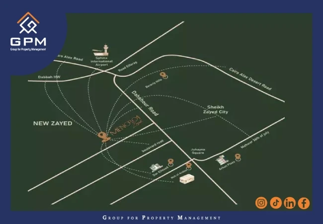 موقع-كمبوند-مينوركا-الشيخ-زايد