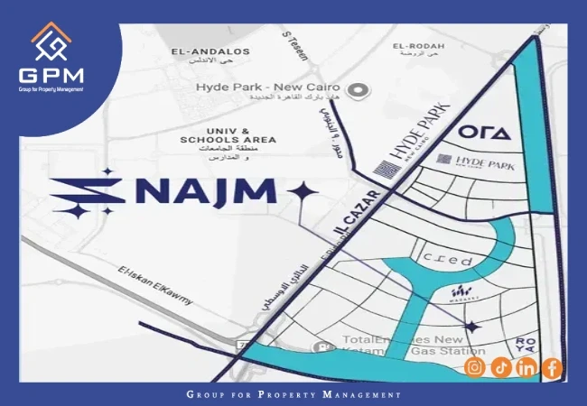 موقع-كمبوند-نجم-التجمع-السادس